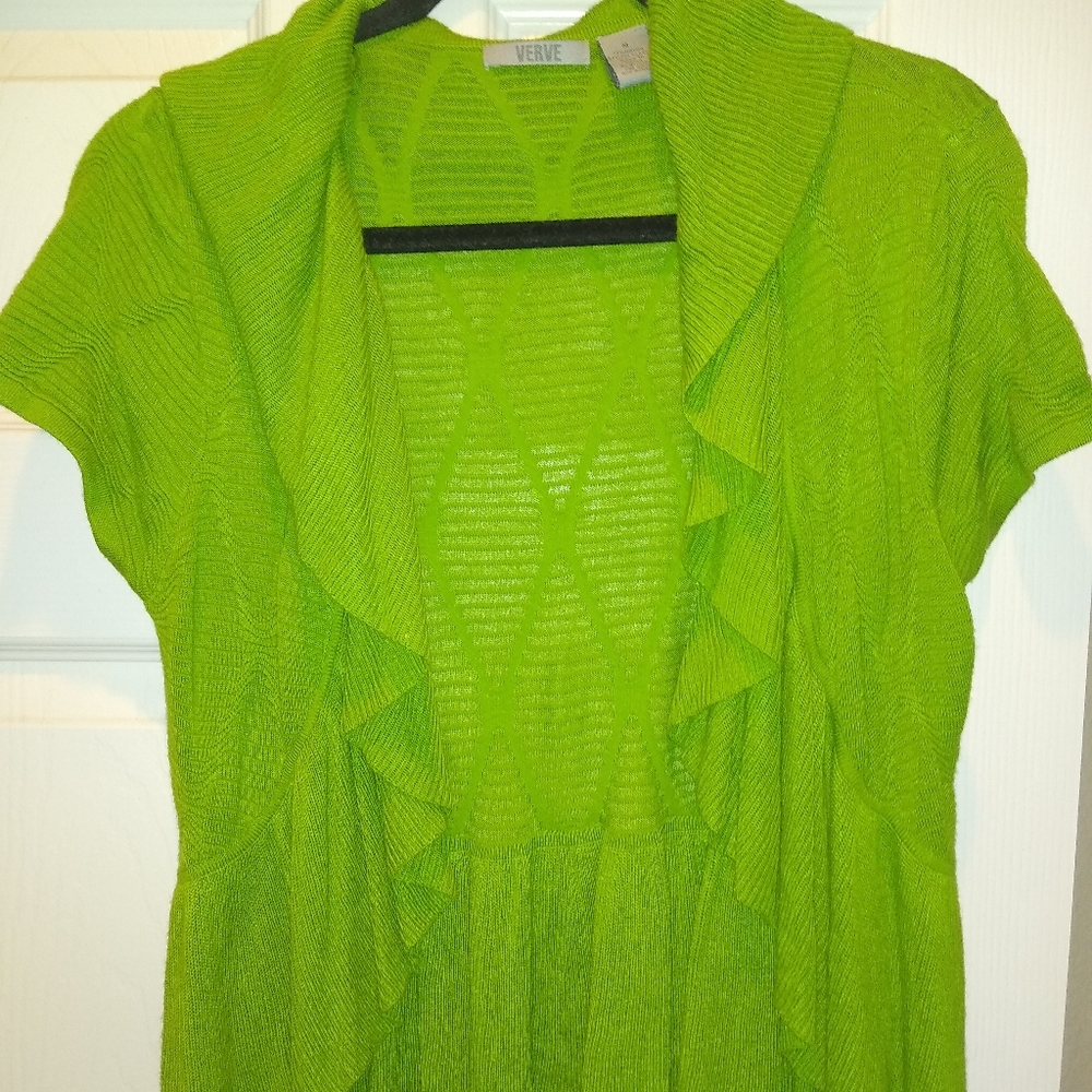 Verve M Green Sweet Sweater Jacket